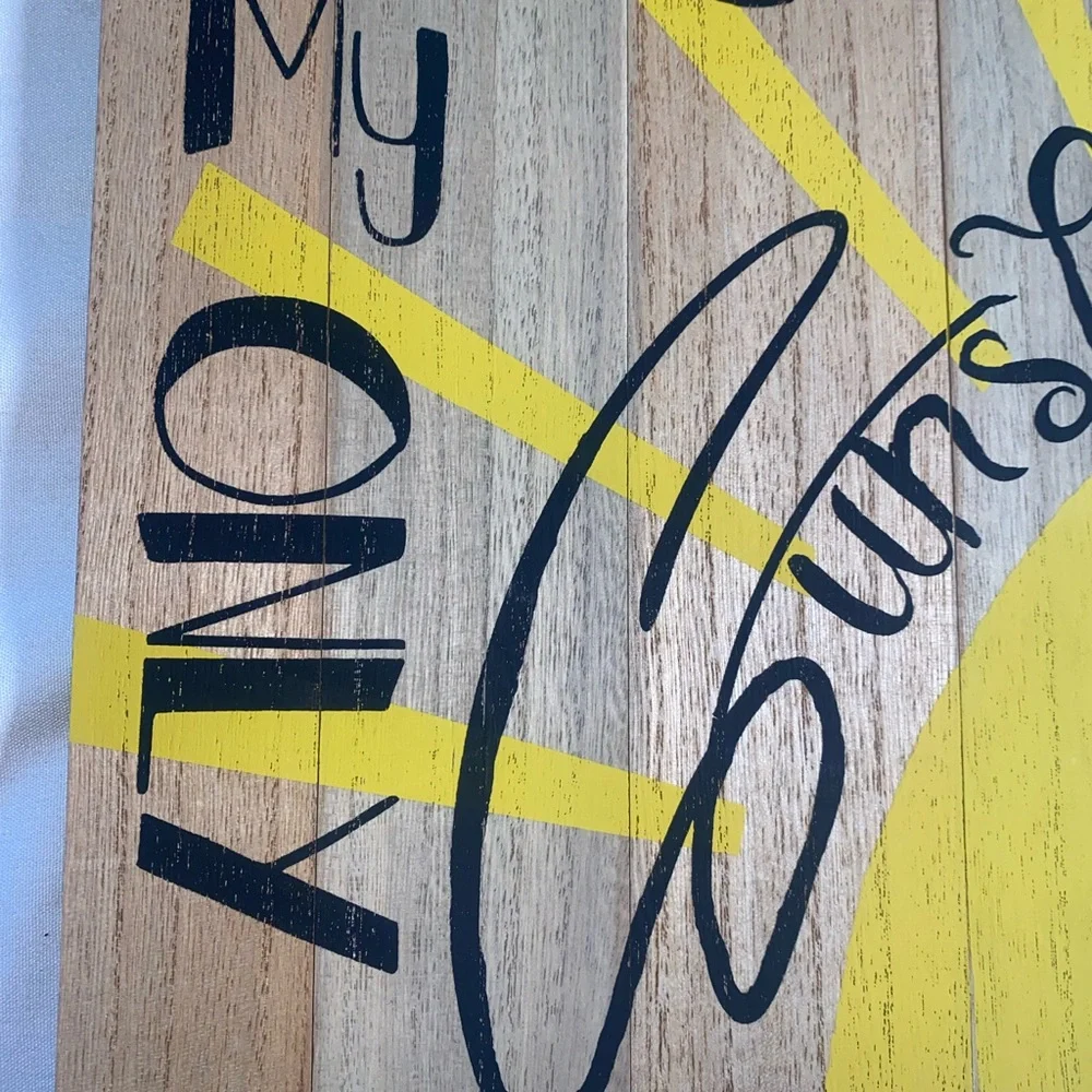 You Are My Sunshine Yellow Wood Wall Decor - Unbranded